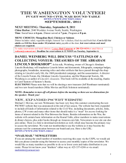 September 2011 - Puget Sound Civil War Roundtable