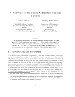 A "Converse" of the Banach Contraction Mapping Theorem