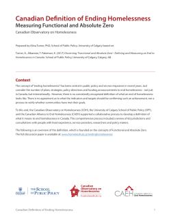 Definition - The Homeless Hub