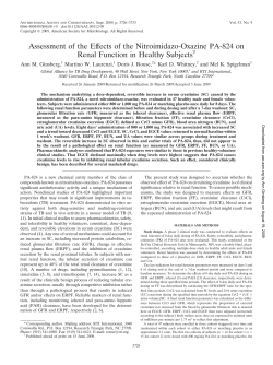Assessment of the Effects of the Nitroimidazo-Oxazine