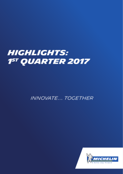 2017 Q1 Michelin highlights