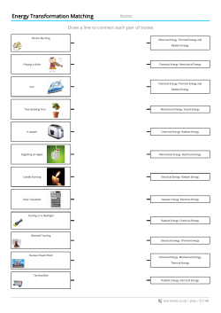 Energy Transformation Matching