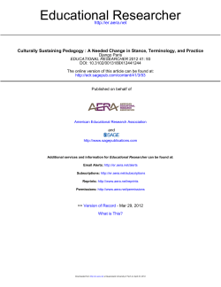 Culturally Sustaining Pedagogy