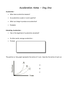 Acceleration Student Notes