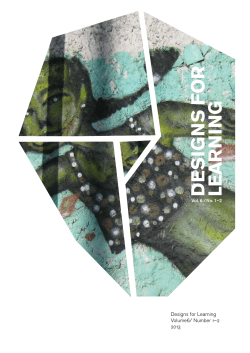 D E S IG N S F O R LE A R N IN G