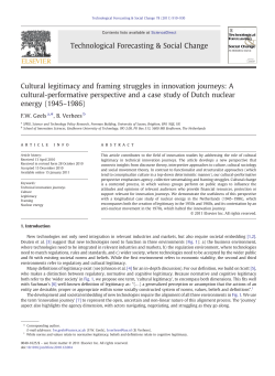 Cultural legitimacy and framing struggles in innovation journeys: A