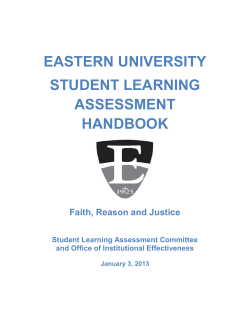 student learning assessment plan 2011-2012