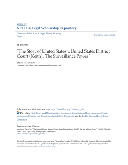 "The Story of United States v. United States District Court (Keith