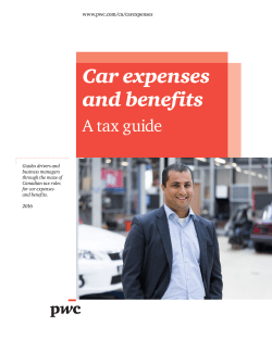 Car expenses and benefits: A tax guide (2016)
