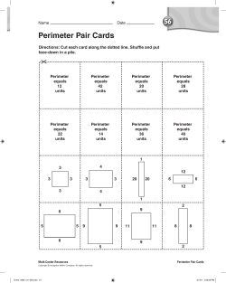 Perimeter Pair Cards