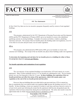 fact sheet - New York State Homes and Community Renewal