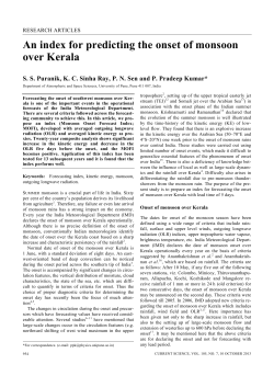 An index for predicting the onset of monsoon over