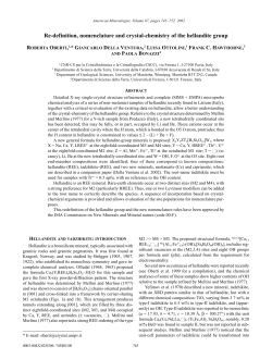 Re-definition, nomenclature and crystal