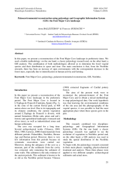Paleoenvironmental reconstruction using palynology and