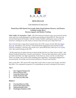 Press Release-2016 SLI-NFL