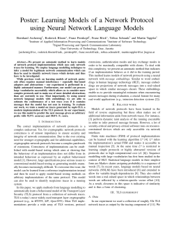 Poster: Learning Models of a Network Protocol using Neural
