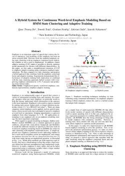 A Hybrid System for Continuous Word