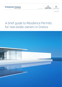 A brief guide to Residence Permits for real estate