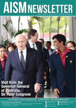 For any enquiries, contact our Admission Team (603) 8949 5000