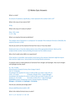 Moles Answers - Science Skool!