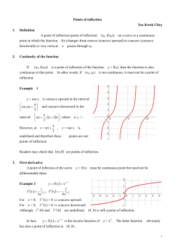 Points of inflection , pdf