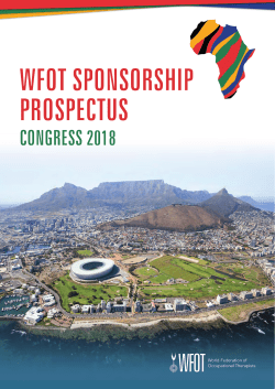 WFOT SPONSORSHIP PROSPECTUS