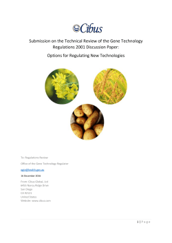 Cibus (Confidential Information Omitted) - 1