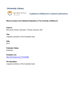 Linguistic prehistory of the Australian boab