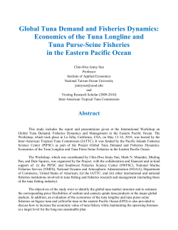 Global Tuna Demand and Fisheries Dynamics: Economics of the