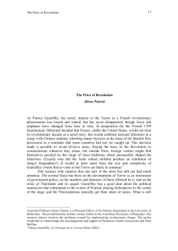 The Price of Revolution - H