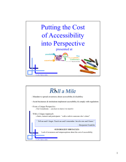 Putting the Cost of Accessibility into Perspective