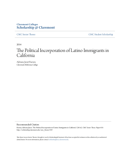 The Political Incorporation of Latino Immigrants in California