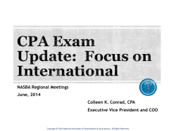 CPA Exam Update