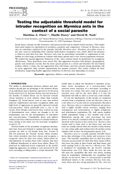 Testing the adjustable threshold model for intruder recognition on