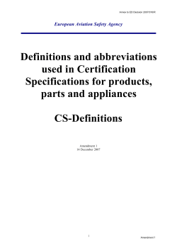 CS-Definitions Amendment 1_Consolidated Version