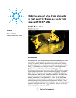 Determination of ultra trace elements in high purity hydrogen