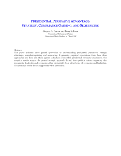 Presidential Persuasive Advantage