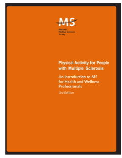 Physical Activity for People with Multiple Sclerosis