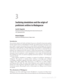 Seafaring simulations and the origin of - ANU Press