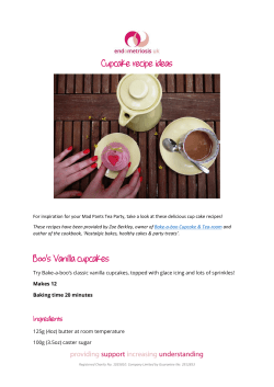 Cupcake recipe ideas