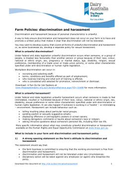 discrimination and harassment