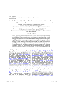 Bayesian Estimation of Speciation and Extinction from Incomplete