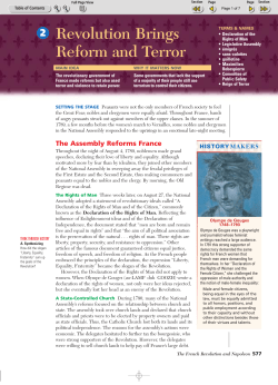 Revolution Brings Reform and Terror