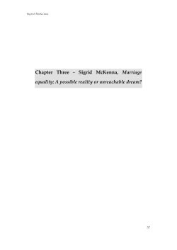 Marriage equality: A possible reality or unreachable dream?