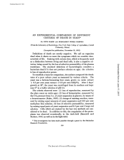 AN EXPERIMENTAL COMPARISON OF DIFFERENT CRITERIA OF