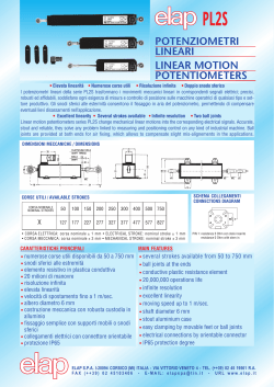 potenziometri lineari linear motion potentiometers pl2s