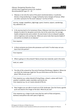 our activity sheet answers