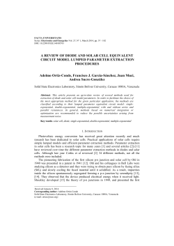 A REVIEW OF DIODE AND SOLAR CELL EQUIVALENT