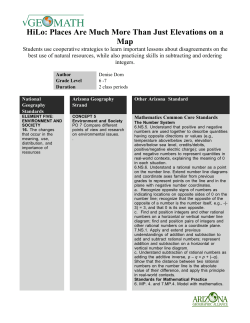 Teacher Instructions - Arizona Geographic Alliance