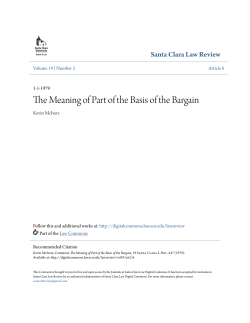 The Meaning of Part of the Basis of the Bargain